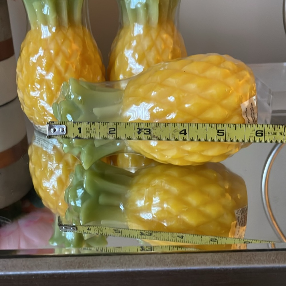 Target Yellow and Green Pineapple Decor Accent Candales - Picture 4 of 5
